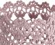 A & B Home Pink Lace Basket-1