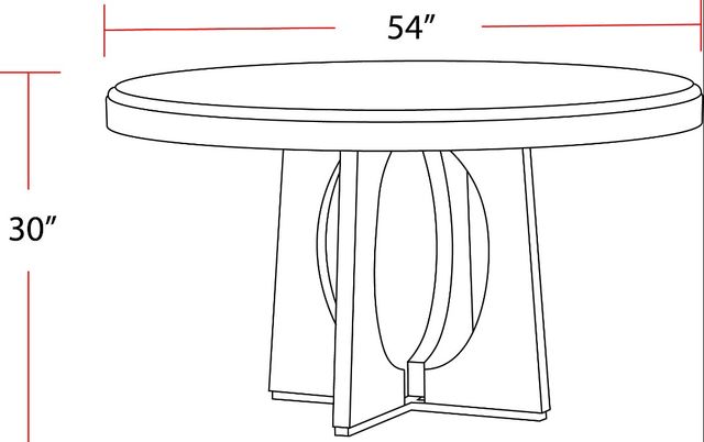 Parker House® Escape Natural Round Dining Table with Glazed Natural Oak Base-2