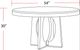 Parker House® Escape Natural Round Dining Table with Glazed Natural Oak Base-2