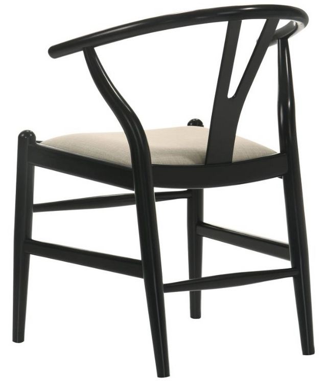 Coaster® Dinah Black Wishbone Dining Side Chair -3