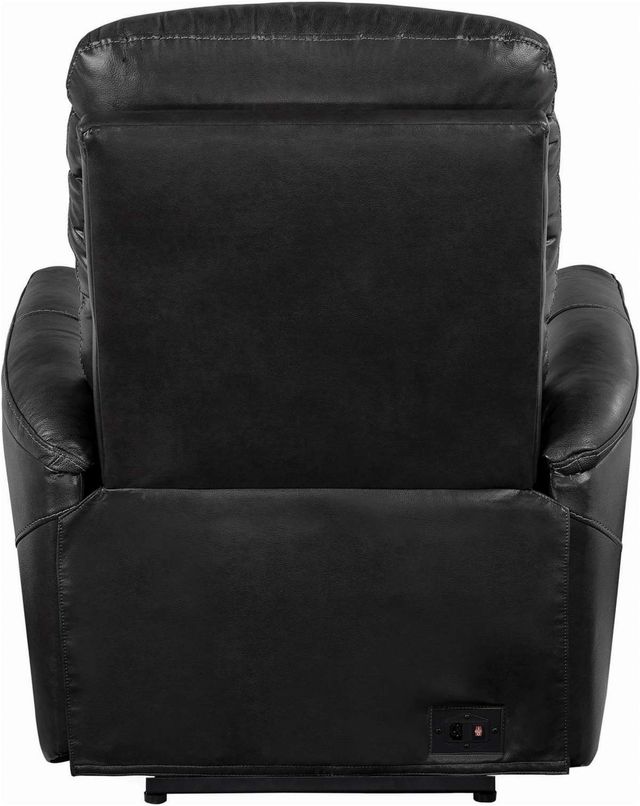 Coaster® Grey Upholstered Cushion Back Power^3 Recliner-1