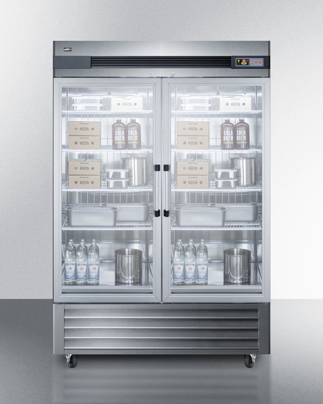 Summit® Commercial 49.0 Cu. Ft. Stainless Steel Frame Reach-In Refrigerator-2