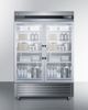Summit® Commercial 49.0 Cu. Ft. Stainless Steel Frame Reach-In Refrigerator-2