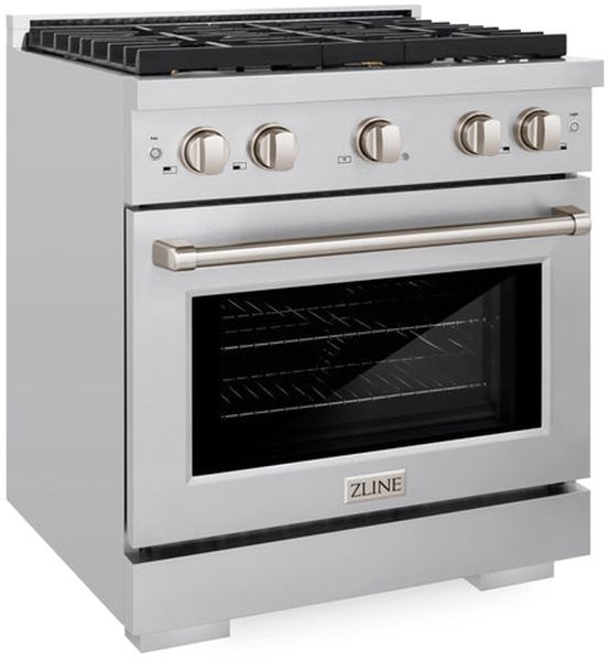 ZLINE 30" Stainless Steel Pro Style Gas Range-1