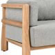 Classic Home Aston Gray/Natural Fabric Outdoor Sofa -5
