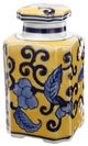 A & B Home Yellow Lidded Jar-0