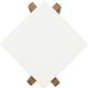 Flexsteel® Lincoln White Accent Table with Walnut Base-3