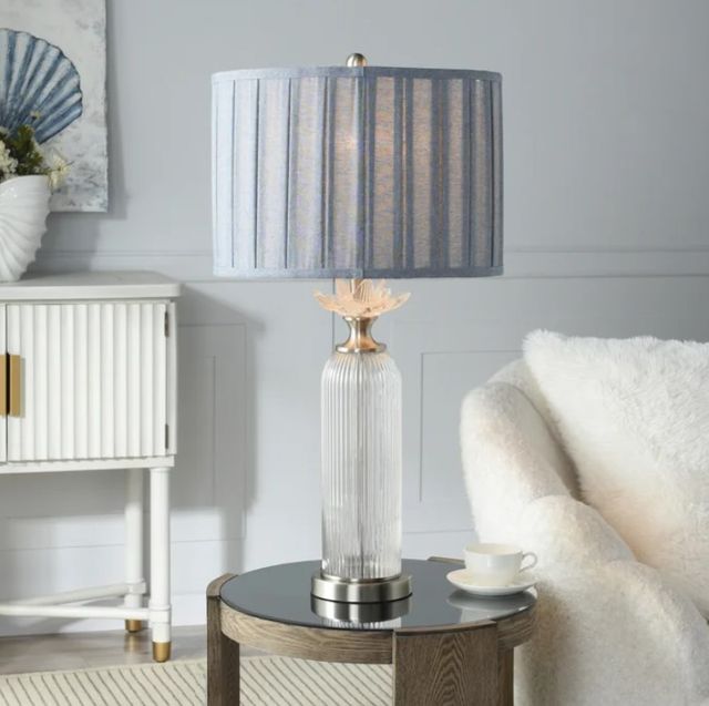 Stylecraft Lotus Silver Table Lamp-1