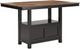 Signature Design by Ashley® Wildenauer Brown Counter Height Dining Table with Black Base-0