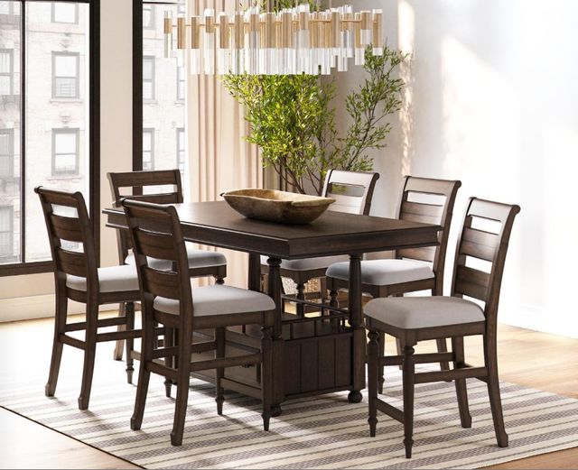 Bernards Bellamy Lane Coffee Ladder Back Counter Stool-1