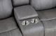 Furniture of America® Agata Warm Gray Glider Recliner Loveseat-3