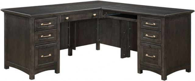Winners Only® Addison Charcoal 66" Desk with 45" Return-0