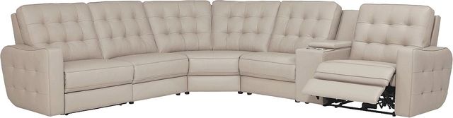 Palliser® Furniture Customizable Astoria 6-Piece Power Reclining Sectional with Headrest and Lumbar-1