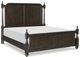 Mazin Furniture Cardano Driftwood Charcoal Queen Low Post Bed-1
