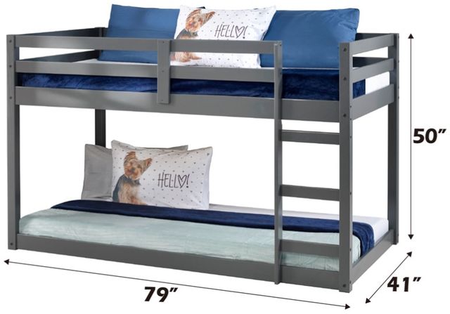 ACME Furniture Gaston Gray Twin Youth Loft Bed-2