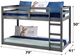 ACME Furniture Gaston Gray Twin Youth Loft Bed-2