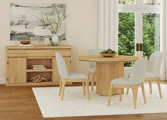 Elements International Rosalie 5-Piece Natural Dining Set-1