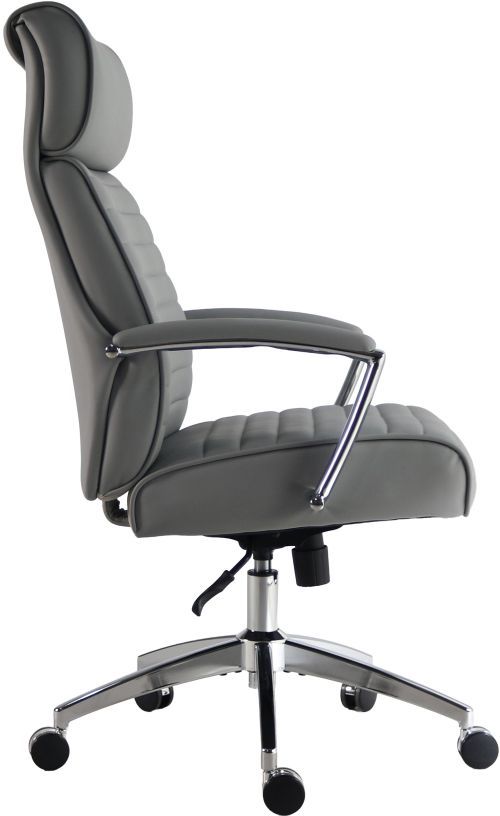 Parker House® Dc Softy Gray Leather Tall Desk Chair-2