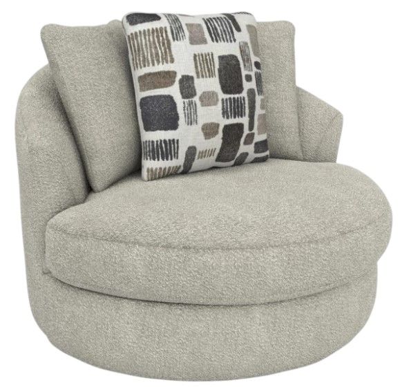 Corinthian Furniture Pompei Pearl 46" Accent Chair-0