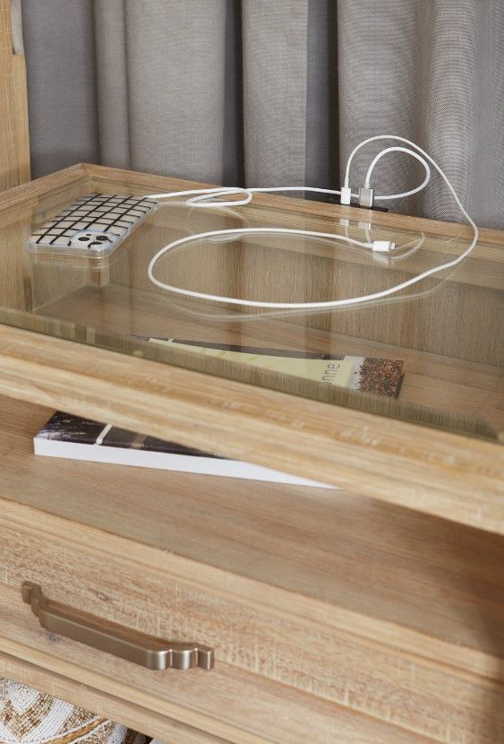 aspenhome® Maddox Biscotti 1-Drawer Nightstand-1