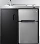 Summit® 36" Black and Stainless Steel All-In-One Kitchenette-0