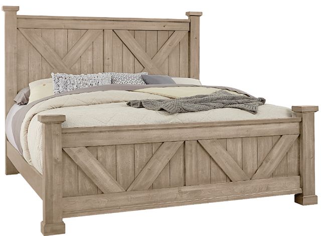 Artisan & Post by Vaughan-Bassett Cool Rustic Clear Maple Queen Panel Bed