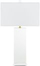 Currey & Company Clara Clear/Off-White Table Lamp-3