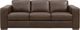 Leather Italia™ Savino Inglewood VIntage Brown Cigar Queen Sleeper Sofa with Mattress-0