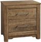 LM Co Home By Vaughan-Bassett Crafted Cherry by Ben & Erin Napier Medium Cherry 2-Drawer Nightstand-0
