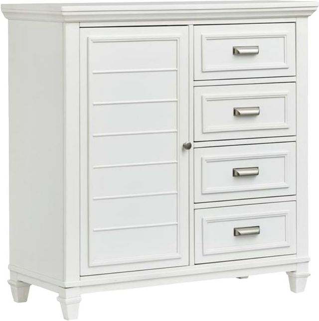 Magnussen Home® Charleston White Dove 1-Door 4-Drawer Chest-0