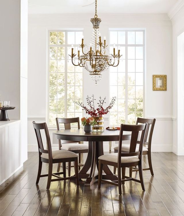 Kincaid® Kafe Mocha 44" Round Quad Dining Table-2