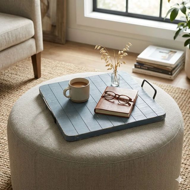 Sunny Designs™ Ocean Blue Ottoman Tray-1