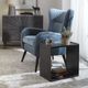 Uttermost® Derwent Dark Nickel Side Table-1