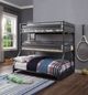 ACME Furniture Cargo Gunmetal Twin/Twin/Full Youth Bunk Bed-1