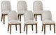 New Classic® Home Furnishings Phoenix 6-Piece Chestnut/Light Gray Dining Chair Set-0