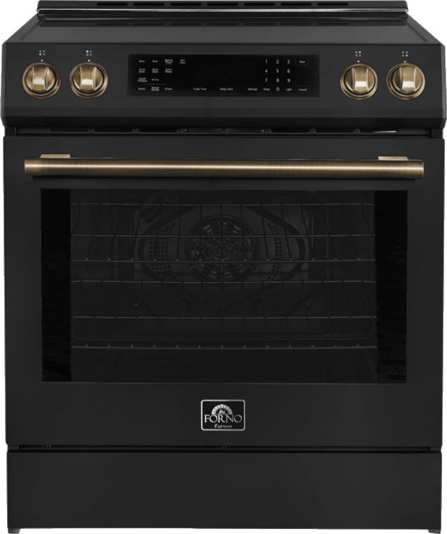 FORNO® Donatello 30" Black Pro Style Induction Range