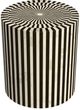 Bassett Mirror Teague Black/White Bone Accent Table-0