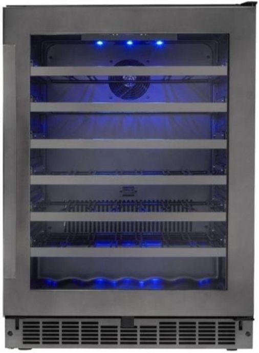 Silhouette Select® Sydney 5.6 Cu. Ft. Black Stainless Steel Wine Cooler-0