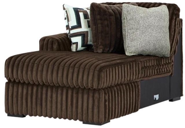Signature Design by Ashley® Midnight-Madness 3-Piece Chocolate Left Arm Facing Sectional with Chaise-1