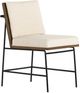 Four Hands Crete Amber Oak/Savile Flax Dining Side Chair-0