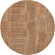 Powell® Dreyfus Brown Drum Table with Brass Base-4