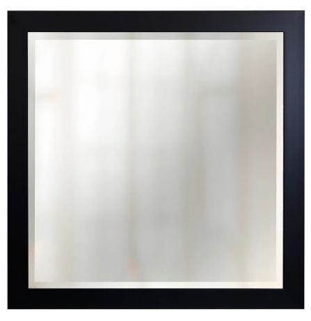 StyleCraft Black/Clear Framed Mirror-0