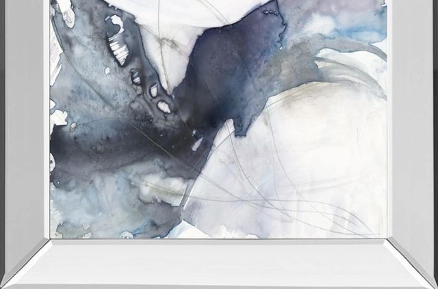 Classy Art Agate Wave I by Jennifer Goldberger Mirror Framed Wall Art-1