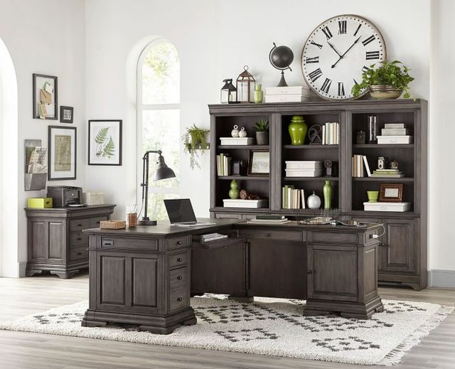 aspenhome® Sinclair Ash Gray L-Shaped Desk-2