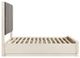 Homelegance® Noctis Beige/Gray Queen Platform Bed with Footboard Storage-5