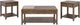 Liberty Furniture Mitchell 3-Piece Nutmeg Table Set-0