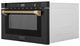 ZLINE Autograph Edition 24" 1.2 Cu. Ft. Black Stainless Steel Built-in Microwave Drawer with Champagne Bronze Helix Handle-2