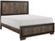 Homelegance® Ellendale Rustic Dark Ebony/Mahogany Queen Panel Bed-0