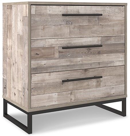 Signature Design by Ashley® Neilsville 5-Piece Whitewash Full Platform Panel Bed Set-3