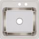 Elkay Lustertone® Classic Lustrous Satin 22" x 22" x 10-1/8" MR2-Hole Single Bowl Drop-In Sink-1